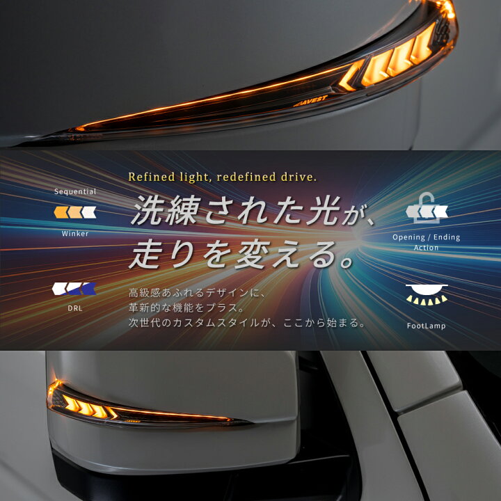 楽天市場】ハイエース 200 200系 6型 7型 8型 9型 現行 流れる 