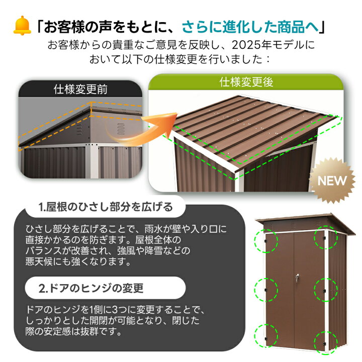 楽天市場】物置 屋外 スチール 倉庫 戸外収納庫 幅120*奥行き90*高185 
