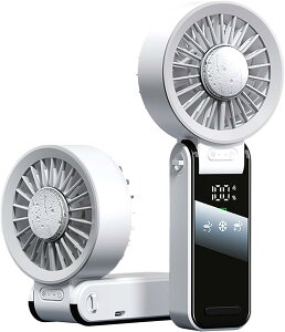 手持ち扇風機【2025年モデル・夏の涼風】ハンディファン 強力送風 冷却プレート -20℃瞬間冷却 携帯扇風機 12枚羽根 1〜100段階無段階風量調節 4000mAh 充電式 ハンディ扇風機 小型扇風機 USB扇風