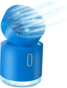 【 2025 折り畳み式 ポータブルクーラー 】 卓上 冷風機 冷風扇 小型 充電式 静音 5000mAh大容量 30時間連続 急速充電 強力 扇風機 一台五役 送風 冷やし 加湿 空気清浄 間接照明 コンパクト 方向