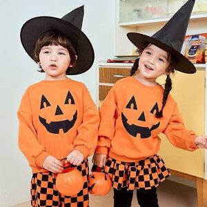 ベビー用 かぼちゃ 衣装 2点セット 男女兼用 長袖 コスチューム ハロウィン 仮装 誕生日会 パーティー 舞台衣装 嬰児 子供 おしゃれ 可愛い キッズ ベビー コスプレ