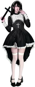 ハロウィン シスター 仮装 衣装 コスプレ コスチューム 大人用 牧師 宣教師 レディース 修道女 コスプレ衣装 コス 女性 大人 ハロウィン衣装 文化祭 大きいサイズ イベント 修道服 cosplay 舞台