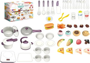 ロボットプラザ おままごとセット 54点 キッチン プラスチック 子供 おもちゃ 女の子 知育玩具 小学生 誕生日プレゼント クリスマスプレゼント