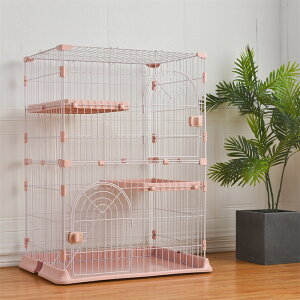 おしゃれ 猫 ケージ キャットケージ 2段 猫ゲージ おしゃれ キャットハウス ネコ ハウス 多段 留守番 保護 脱走防止 多頭飼いペットケージ 【M】