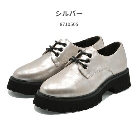 byあしながおじさん ブーツ レディース 厚底レースアップシューズ 8710505 軽量 ヒール高さ5cm