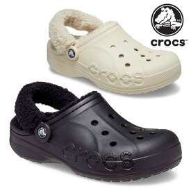 クロックス サンダル メンズ レディース バヤ ラインド ファズ ストラップ クロッグ 206633 crocs 2025秋冬 BAYA LINED FUZZ STRAP CLOG