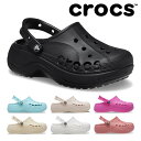 クロックス サンダル レディース バヤ プラットフォーム クロッグ 208186 crocs 2025春夏 Baya Platform Clog 厚底 サボ
