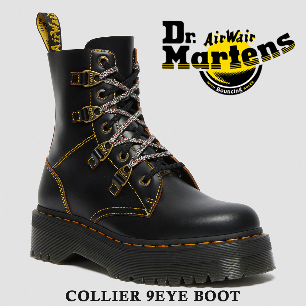 ドクターマーチン 国内正規品 ブーツ レディース メンズ COLLIER 9EYE Dr.Martens 2021秋冬 期間限定キャンペーン オープニング 9ホールブーツ 27036001 コリアー BOOT