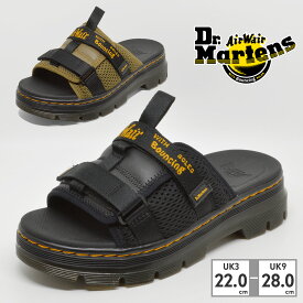 【お買い物マラソン】 ドクターマーチン サンダル メンズ レディース 30852 30852001 30852538 Dr.Martens 2023春夏 Ayce SLIDE BLACK【ラッピング不可】 スライド シャワーサンダル 厚底