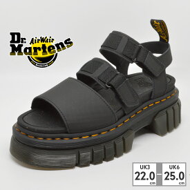 ドクターマーチン サンダル レディース 30864 30864001 Dr.Martens 2023春夏 Ricki 3 Strap Sandal SANDAL BLACK【ラッピング不可】 厚底 スポーツサンダル ストラップ ベルクロ