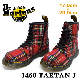 【お買い物マラソン】 ドクターマーチン 国内正規販売店 キッズ ジュニア 子供靴 ブーツ Dr.Martens 25189615 1460 TARTAN J タータン ジュニア チェック