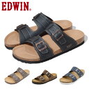 【お買い物マラソン】 EDWIN サンダル メンズ EW9128 エドウィン 2025春夏 コンフォート つっかけ ベルト 天然コルク