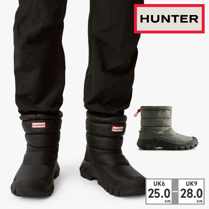 楽天市場】【全国送料無料】 HUNTER スノーシューズ メンズ イントレ 