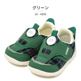 【お買い物マラソン】 イフミー スニーカー キッズ ifme patto 播州織チェック柄 脱ぎ履き簡単 軽量スニーカー 20-4806 2025秋冬 ベビーシューズ ファーストシューズ