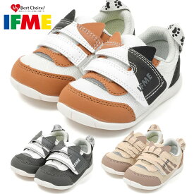 イフミー スニーカー キッズ IFME PARK ワンベルトネコチャン 20-5305 2025春夏 ベビー ベルクロ アニマル 動物
