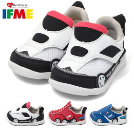 イフミー スニーカー キッズ はたらくのりもの 20-5803 IFME 2025秋冬 ベビーシューズ 消防車 パトカー ゴミ収集車