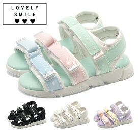 ラブリースマイル サンダル キッズ 3本ベルト スポーツサンダル LS5025 Lovely smile
