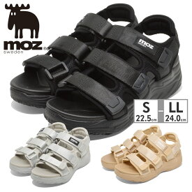 【在庫限り30%OFF!!】 モズ サンダル レディース MZ-1002 BL GY BG MOZ 2023春夏 厚底 ストラップ スポーツサンダル 送料無料