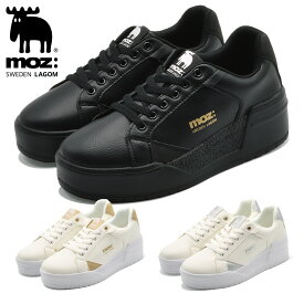 モズ:スウェーデン ローゴン スニーカー レディース 25933 MOZ:SWEDEN LAGOM 厚底 コートスニーカー