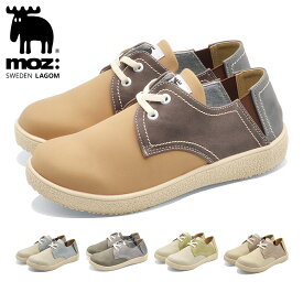 モズ:スウェーデン ローゴン スニーカー レディース 25025 MOZ:SWEDEN LAGOM レースアップシューズ サイドゴア