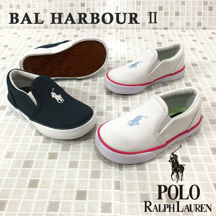 楽天市場 ポロ ラルフローレン スニーカー スリッポン キッズ Bal Harbour 3 バル ハーバー Polo Ralph Lauren Rf Rf1005 21秋冬 つるや