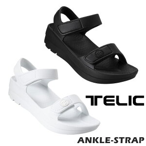 �y���������}���\���z �e���b�N �T���_�� ���f�B�[�X ANKLE-STRAP �A���N�� �X�g���b�v TELIC BK/WH ���b�s���O�s���i