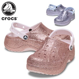 クロックス サンダル レディース バヤ プラットフォーム グリッター クロッグ 208459 crocs BAYA PLATFORM GLITTER CLOG
