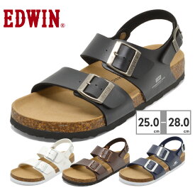 【全国送料無料】 EDWIN サンダル メンズ EB1002 エドウィン 2026春夏 コンフォート バックストラップ ベルト 天然コルク