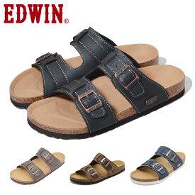 EDWIN サンダル メンズ EW9128 エドウィン 2026春夏 コンフォート つっかけ ベルト 天然コルク
