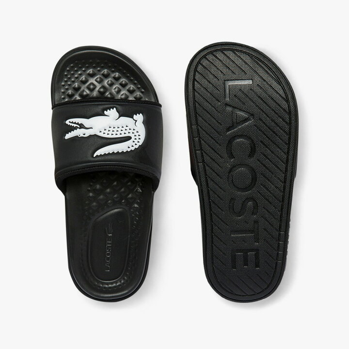 一部予約販売】 CROCO DUALISTE 0722 サンダル 通販 (取寄) ラコステ メンズ クロコ デュアリスト 0922 CMA スライド Lacoste men Lacoste Croco Dualiste 0922 CMA Slide White Dark Green