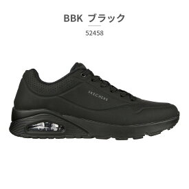 スケッチャーズ スニーカー ウノ スタンド オン エア メンズ 52458 BBK W SKECHERS エアクールド メモリーフォーム UNO STAND ON AIR Air-Cooled Memory Foam エアソール 厚底 トレーニング