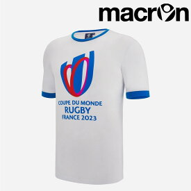 【感謝セール】 マクロン ユニフォーム キッズ RWC23 ジュニア FRANCE Tシャツ 57127055 macron 023フランス大会 オフィシャル記念 グッズ ラグビー ワールドカップ WORLD CUP