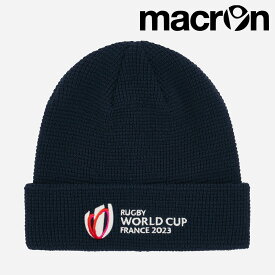 【感謝セール】 マクロン 帽子 メンズ レディース RWC 2023 FRANCE ワッフルビーニー 57127025 macron 023フランス大会 オフィシャル記念 グッズ ラグビー ワールドカップ