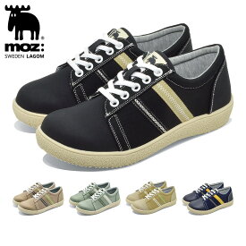 【全国送料無料】 モズ:スウェーデン ローゴン スニーカー レディース MOZ-240210 MOZ:SWEDEN LAGOM キャンバス ニットライニング カジュアル クラシック レトロ