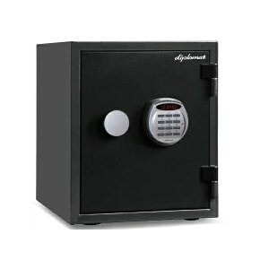 【保証18カ月】ディプロマット 耐火耐水金庫 25L テンキー式 耐火時間約60分 重量36kg 警報アラーム機能 覗き見防止機能 デュアルコントロール機能 暗証番号間違いロック機能 クリスタルシリ