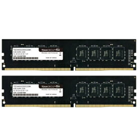 TEAM ELITE DDR4 3200 8GB (4GB×2) デスクトップ用 メモリ 2枚組 U-DIMM PC4-25600 CL22 TED48G3200C22DC01 永久保証