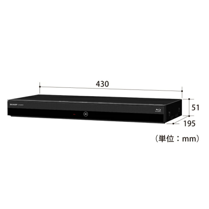 楽天市場】シャープ ブルーレイディスクレコーダー 1TB 2番組同時録画  