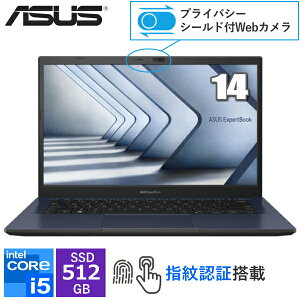 ywFؓځz14^ tHD m[gp\R ASUS ExpertBook B1 B1402CVA-EB0522X Windows 11 Pro Core i5  8GB SSD 512GB Wi-Fi6 WebJ HDMI Type-C {L[{[h GCX[X B1402CVAEB0522X m[gPC Vi