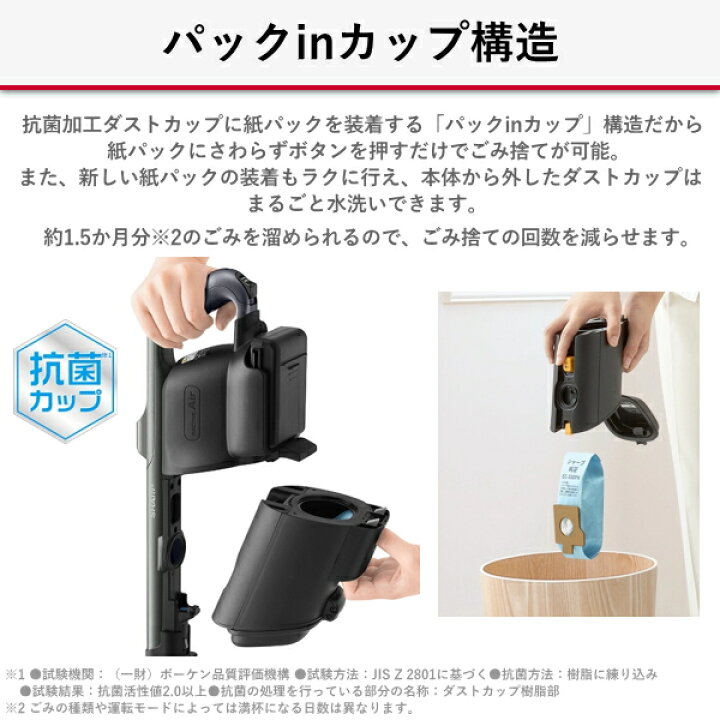 楽天市場】SHARP シャープ 紙パック式掃除機 EC-KR3 RACTIVE Air 掃除 