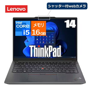 �m�[�g�p�\�R�� 14�^ ThinkPad E14 Gen 5 ���m�{ Windows 11 Pro WUXGA IPS�t�� Core i5 ������ 16GB SSD 256GB Wi-Fi6 Bluetooth web�J���� ���{��L�[�{�[�h ���o�C��PC �m�[�gPC �V�i �{�� Lenovo �R���p�N�g