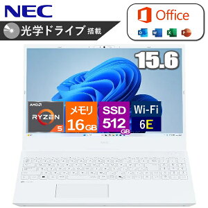 �m�[�g�p�\�R�� MS Office NEC LAVIE Direct N15(R) 15.6�^ �t��HD Windows 11 Pro AMD Ryzen 5 ������ 16GB SSD 512GB PCIe DVD�X�[�p�[�}���` Wi-Fi6E web�J���� �p�[���z���C�g 15.6�C���`