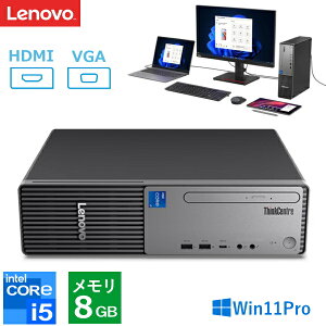 �f�X�N�g�b�v�p�\�R�� Lenovo ThinkCentre neo 30s Small Gen 5 13DGS00700 Windows11 Pro Core i5 ������ 8GB SSD 256GB ���w�h���C�u �X�[�p�[�}���` VGA HDMI �f�X�N�g�b�vPC �V�i �{�� ���m�{