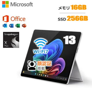 �^�u���b�gPC Microsoft Surface Pro �m�[�g�p�\�R�� �^�u���b�g Windows11 Home Snapdragon X Plus ������ 16GB �X�g���[�W 256GB 13�^ �^�b�`�p�l�� Wi-Fi 7 Type-C �}�C�N���\�t�g �T�[�t�F�C�X EP2-19223 EP219223 �V�i 