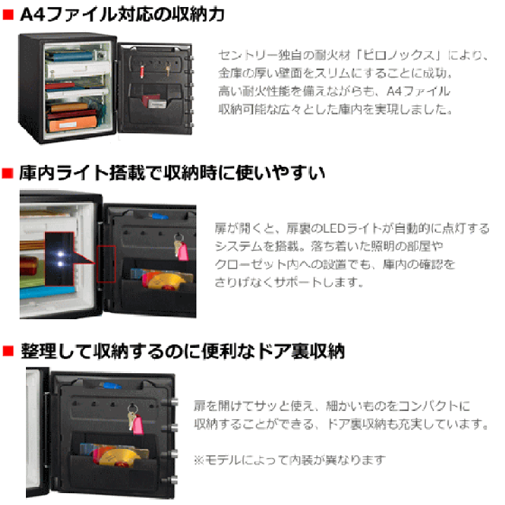 楽天市場】Sentry 耐火・耐水金庫 テンキー・チューブラーキー式 2時間 