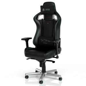 �y�����Z�f�XAMG�znoblechairs EPIC �Q�[�~���O�`�F�A 4�����ɒ��߉\�ȃA�[�����X�g �ω׏d120kg ���N���C�j���O�ő�135° NBL-EPC-PU-MPF-SGL �}�b�g�u���b�N �A�[�L�T�C�g