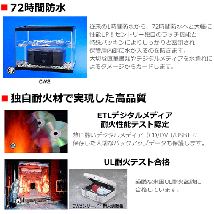 Amazon.co.jp: Sentry ポータブル耐火・防水保管庫(30分耐火) A4