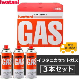 【日本製】岩谷 イワタニ カセットガス 3本セット CB-250-OR Iwatani CB250OR イワタニカセットガス 3P カセットボンベ ソロキャンプ バーベキュー BBQ アウトドア 屋外