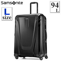 【TSAロック搭載】サムソナイト スーツケース Lサイズ 27インチ 容量約94.6L 約7泊~長期旅行向き 拡張 軽量 ファスナータイプ 8輪 ダブルキャスター シューズポケット付 Samsonite 27inch L キャリーバッグ 大型 TSA