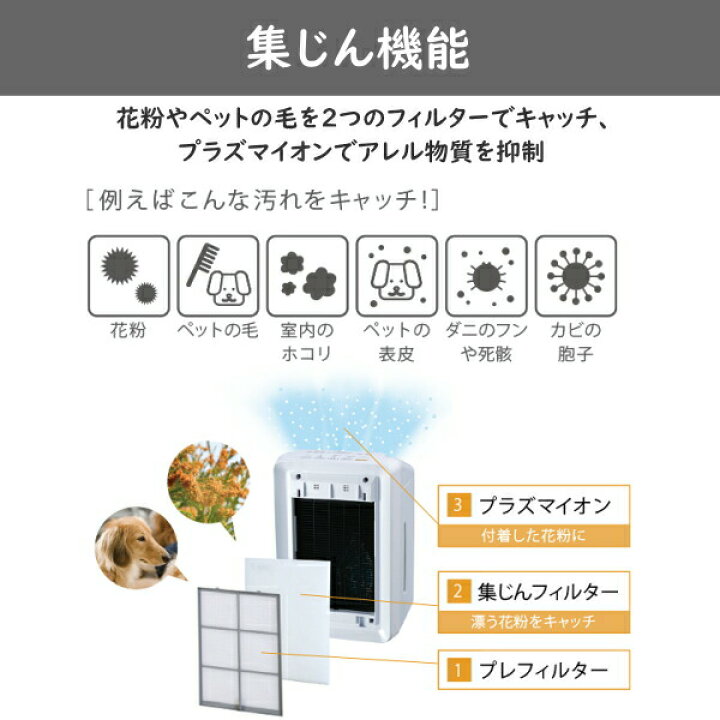 楽天市場】【最新モデル】富士通ゼネラル 加湿脱臭機 DAS-303R-W 