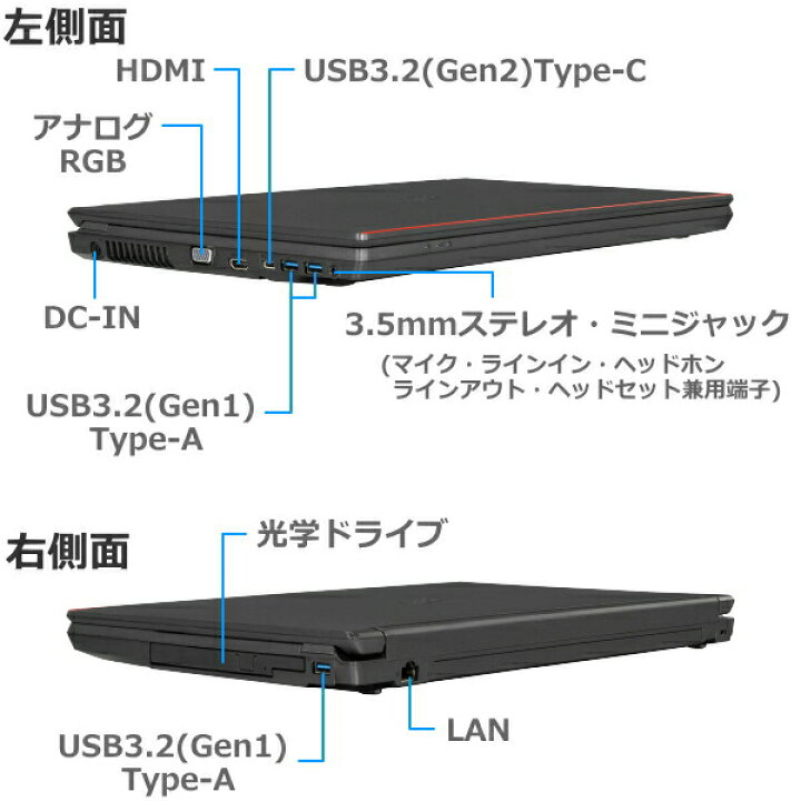 楽天市場】【顔認証】 富士通 ノートパソコン LIFEBOOK A5513/NX 15.6 